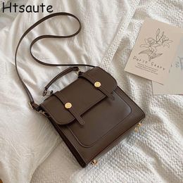 School Bags Women Large Capacity Backpack Purses Vintage PU Leather Female Luxury Bag Travel Bagpack Ladies Bookbag Rucksack