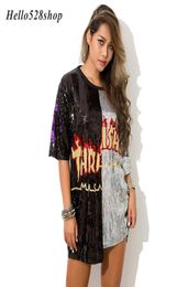 Hello528shop Question Mark Ladies Sequin Tops for Women Summer DS Costumes Singer Performance Fire Dance Stage Clothes ShortSle6014995
