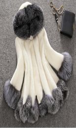 winter new fake fox fur jacket women luxury hooded thicker warm faux fur coat S5XL plus size4703943