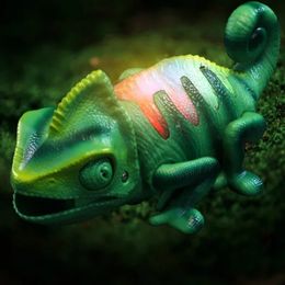 Animals Toys Chameleon Lizard Pet Intelligent Toy Remote Control Electronic Model Reptile Robot For Kid 240506
