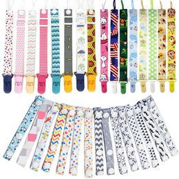 Pacifier Holders Clips# 43 models of baby pacifiers with anti loss chain dummy clip Nipple bracket baby cartoon printing childrens pacifier clip hanging rope d240521