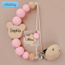 Pacifier Holders Clips# New personalized baby pacifier clip custom name dummy d240521