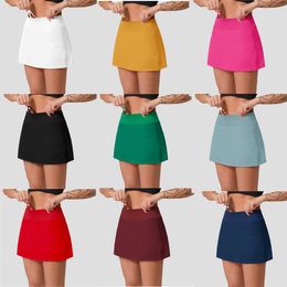 skirts for womens skirt yoga outfits high waist tennis Skirts Exercise Pleated Skirt Cheerleaders Short Dresses Fitness Wear Girls Running Elastic Sportswear