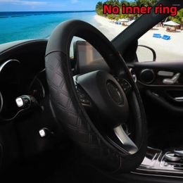 Steering Wheel Covers 1 PU Skin Feel Leather Comfortable Soft Car Without Inner Ring Cover Suitable For 14.5-15 Inch Automotive Supplie