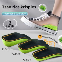 Height Increase Insoles for Men Women Shoes Flat Feet Arch Support Orthopedic Insoles Sneakers Heel Lift Half Shoe Pads 3 Colors