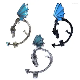 Backs Earrings Luminous Ear Hangers Ornament Dragon Shaped Hooks Pendant