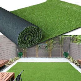 Decorative Flowers Artificial Lawn 7FTX15FT High Density Fake Faux Grass Turf Natural And Realistic Looking Garden Pet Dog