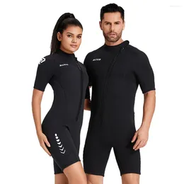 Women's Swimwear Neoprene Wetsuit Men 3mm Women Surf Suit Short Sleeve Kitesurf Diving Swimsuits Rash Guards Roupa De Mergulho