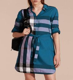 Women Shirt Dresses Fashion Slim Classic Pattern Silm 23SS Dresses Summer Womens Clothing Simple 5 Colors3552345