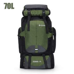 Outdoor Bags 70L outdoor camping backpack for men and women large capacity hiking backpack sports mountaineering backpack Q240521