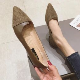 Women Flats Black Flat Shoes Dressy Comfort Brown Shoes for Lady Female Casual Shoes Solid Colour Size 32-45 Basic Simple Loafers