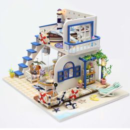 Doll House 3D Puzzle Mini DIY Kit for Making and Assembling Room Toys, Building Models, Home Bedroom Decoration with Furniture,