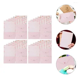 Gift Wrap 4 Sets Stationery Letter Paper Creative Letterhead Packing Envelope For Writing Elegant