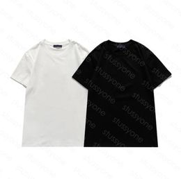 mens t shirts couples embroidery letter printed pairs style shirt classic women men s tee crew neck summer clothes asian size4883003