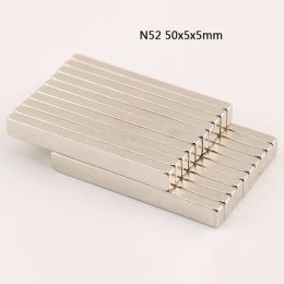 10~100pcs N52 50x5x5mm Neodymium Magnet 50mm x 5mm x 5mm NdFeB Block Super Powerful Strong Permanent Magnetic Imanes