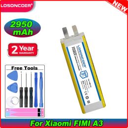 LOSONCOER 2950mAh For Xiaomi FIMI A3 Replacement Flight RC Drone Battery DC01A3