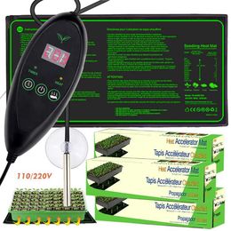 Other Garden Tools 110/220V Garden Seedling Heating Mat with Temperature Controller Waterproof Nursery Warmth Pad for Plant Seeds Germination Tool S2452177