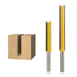 Wood Router Bit 1/4inch 1/2inch Shank Straight Knife Flush Trim Router Bit For Wood Trimming Milling Cutter Woodworking Tool