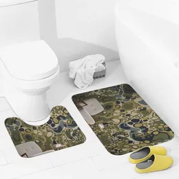 Bath Mats Bathroom Rugs Sets 2 Piece One Chair In The Room Absorbent U-Shaped Contour Toilet Rug