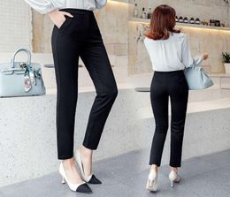 Casual Dresses elastic anti wrinkle professional suit for autumn women039s formal dress cigarette tube straight style pants6653469