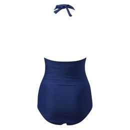 Women Bikini Maternity Summer Sexy V Neck One Piece Swimsuit Beach Swimwear Pregnancy Solid Bathing Suits maillot de bain femme