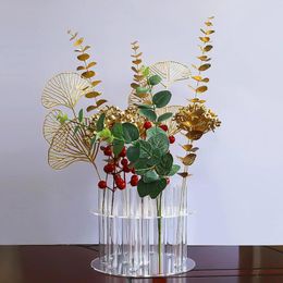 Vases Hydroponic Plant Holder Gift Transparent Flower Vase For Office Table Party