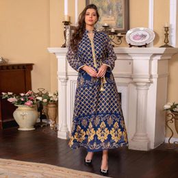 Ethnic Clothing Arab Dubai Muslim Dress Women Embroider Abayas For Islamic Loose Long Robes Pullover Khimar Kaftan Femme Musulman Caftan