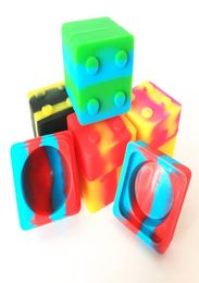 9ml Silicone Wax Containers Non Stick Food Grade Multipurpose Square Cube Sundries Cream Butter Dabs Oil Concentrate Jars With Li6586205
