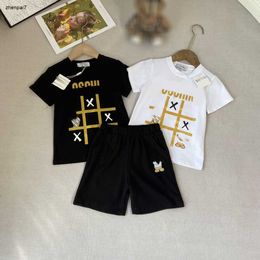 Top baby Tracksuit Game pattern printing kids T-shirt set Size 100-150 designer boys Short sleeved and Elastic waist shorts Jan10