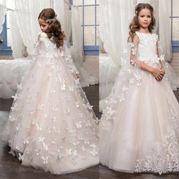 FShort Sleeves Girls Pageant Dresses Mermaid Lace Mother And Girl Dress Flower Girl Dresses For Teens Formal Holy Communion Gown 240521
