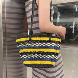 Tote Çanta Sepet Straw Bag Büyük Kapasite Çanta Fransızca Dokuma Çanta Saman Tote Plaj Çantası Kadın Çanta Omuz Çantası Klasik El Yapımı Dokuma Çanta Vücut Çanta Erkek Çantalar