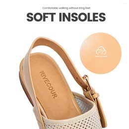 Dress Shoes Classic Hollow Out Baotou Sandals Summer Head Cowhide Material Simple Leisure Comfortable Breathable Retro Design