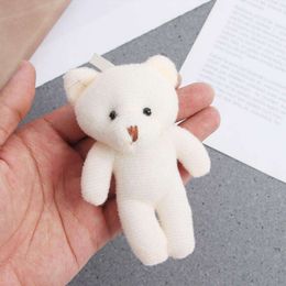 3PCS for Girls Backpack Keychain Toy Stuffed Animal Key Rings Doll Mini Plush Toys Bear Pendant