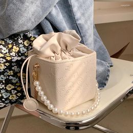 Shoulder Bags Fashion Cube Pearl Chain Purses Handbags Women Crossbody 2024 Luxury Designer Messenger High Quality
