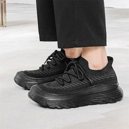 Casual Shoes Original Design Summer Sport Style Mesh Breathable Sneakers For Men Black Hombre Daily Dress Height Increasing