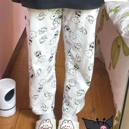 Clothing Sets SnoopSnoopy Girl Summer Pants Cartoon Cute Home Loose Casual Pajama