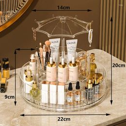 Storage Boxes Skincare Products Lipstick Dustproof Shelves Tabletop Dressers Jewelry Large-capacity Rotating Cosmetics