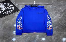 21ss autumn and winter new clour new blue graffiti loose ch youth leisure Pullover for lovers7034238