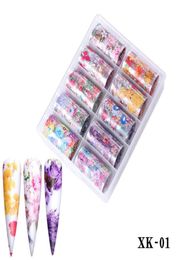 NAS006 10Pcs Starry Sky Nail Foils Holographic Transfer Water Decals Nail Art Stickers 4100cm DIY Image Nail Tips Decorations Too7757664