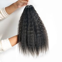 100g Loop Micro Ring Human Hair Extensions micro bead hair extension Peruvian Hair nutural Black Colour Ring Hair