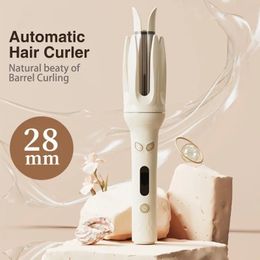 Automatic Hair Curler for Women 28mm Ceramic Curling Iron Rotating Roller Hair Tool Big Roll Fast Heating Fashion Styling Tools 240521