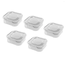 Storage Bottles 5 Pieces Food Containers For Refrigerator Cheese Airtight Fridge Saver Freezer