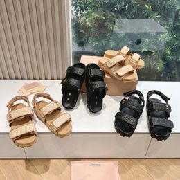 Designer sandals famous women slides sandale flatform slipper sliders shoes bottom flip flops summer casual beach sandal real leather top quality