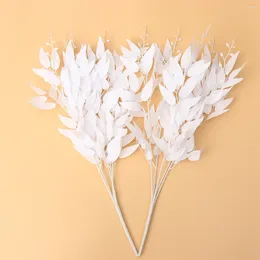 Decorative Flowers 2 Pcs Chritmas Decor Willow Leaves For Home Ornament Decorate Office Decore Party