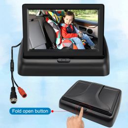 4.3'' Baby HD Car Rear View Monitor Foldable Reversing LCD TFT Display 8LED Night Vision Backup Rearview Car Camera Baby Monito