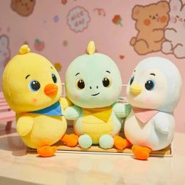 24cm Little Yellow Chicken Doll Little Lovely Couple Dinosaur Penguin Doll For Adult Kids Plush Toys New Year Valentine Gifts