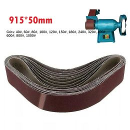1pc Sanding Belts Aluminium Oxide Polishing Sandpaper 40-1000grit Abrasive Bands Polishing For Belt Sander Abrasive Tool 915x50mm