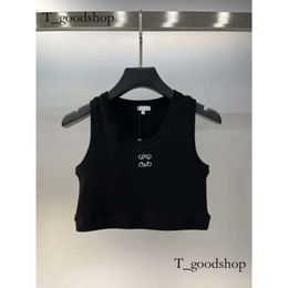 Frauen Strick Tanktop Designer Stickerei Weste ärmellose atmungsaktiven Strickpullover Damen Sport Tops 0E3