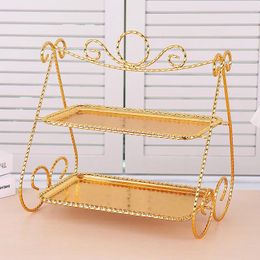 Storage Bottles Multi Layer Dim Sum Plate Cake Pastry Dessert Table Creative Candy Tray Shelf In Family Living Room