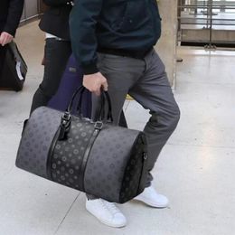 2022 duffel mens PU Leather designer travel clutch on luggage bag men basketball totes 55 50 pvc clear handbag duffle bag 118 271I